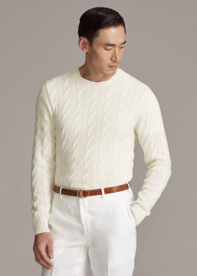 Suéter Ralph Lauren Cable-Knit Cashmere Homem 87569-KFNM